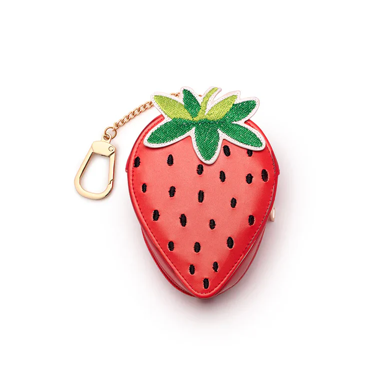 2-in-1 Bag Charm & Shopping Bag - Ripe Strawberry