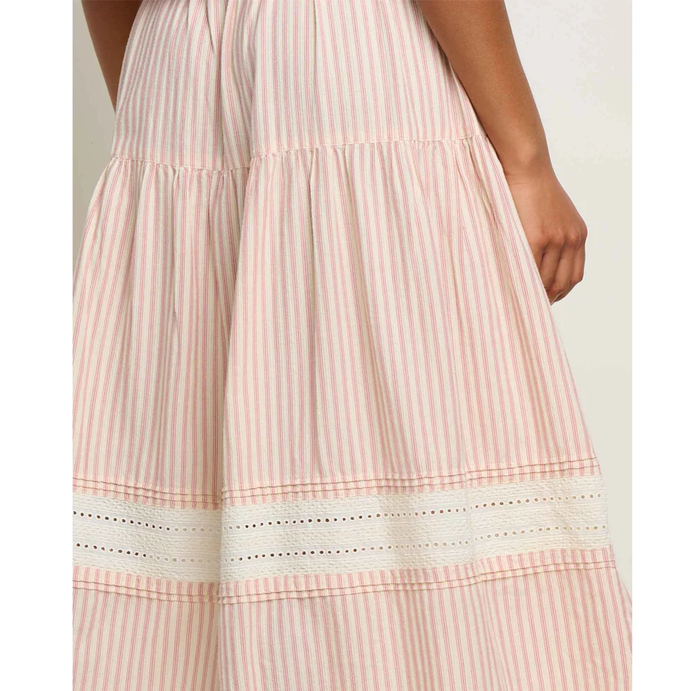 Airscape Midi Skirt - Dusty Cedar Stripe - Image 4