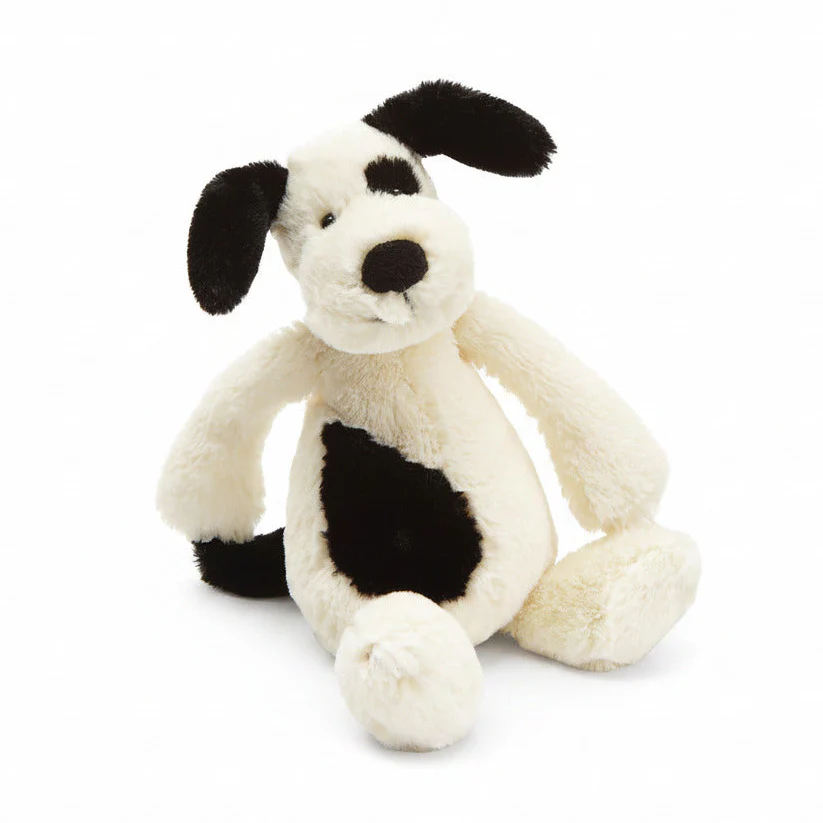 Bashful Black/Cream Puppy Medium