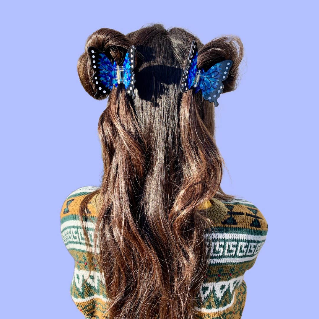 Blue Morpho Hair Claw - Image 2