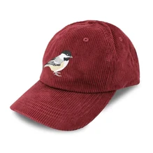 Chickadee Corduroy Dad Hat - Merlot - Image 2