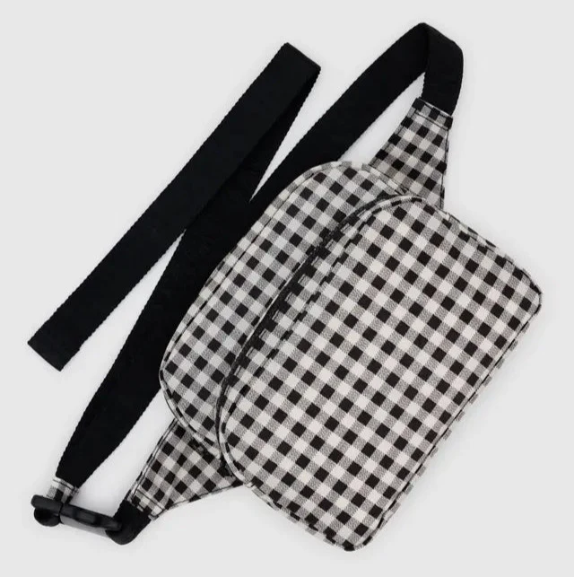 Fanny Pack - Black & White Gingham