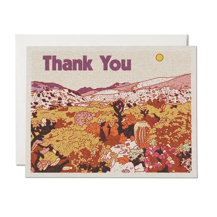 Desert Thank You Card