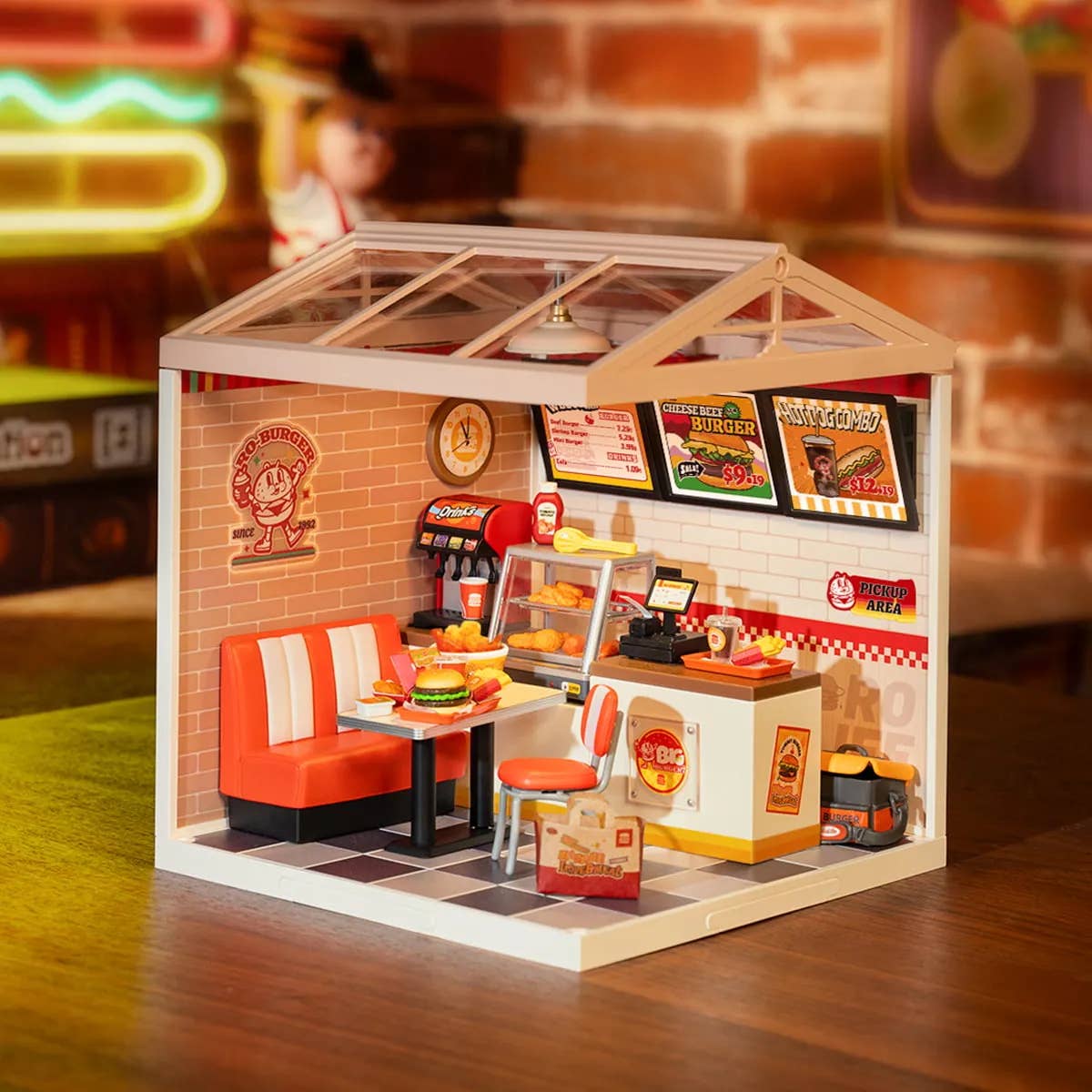DIY Miniature House Kit: Yum Yum Burgers - Image 2