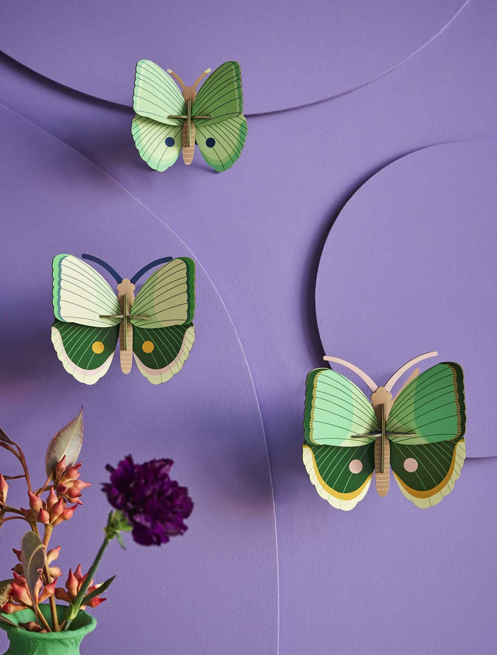 Fern Striped Butterflies- Set of 3 - Image 2