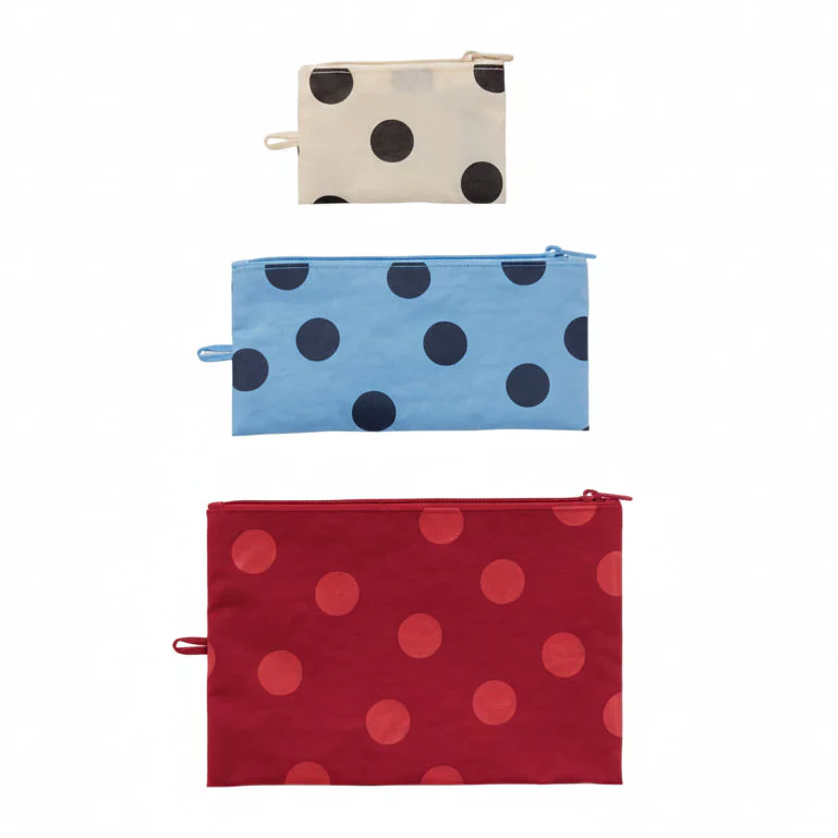 Flat Pouch Set - Polka Dot Mix