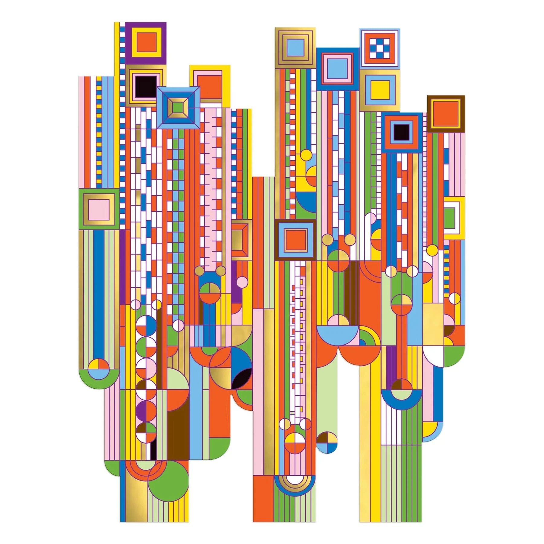 Frank Lloyd Wright Saguaro Cactus & Forms 750 Piece Shaped Foil Puzzle - Image 5