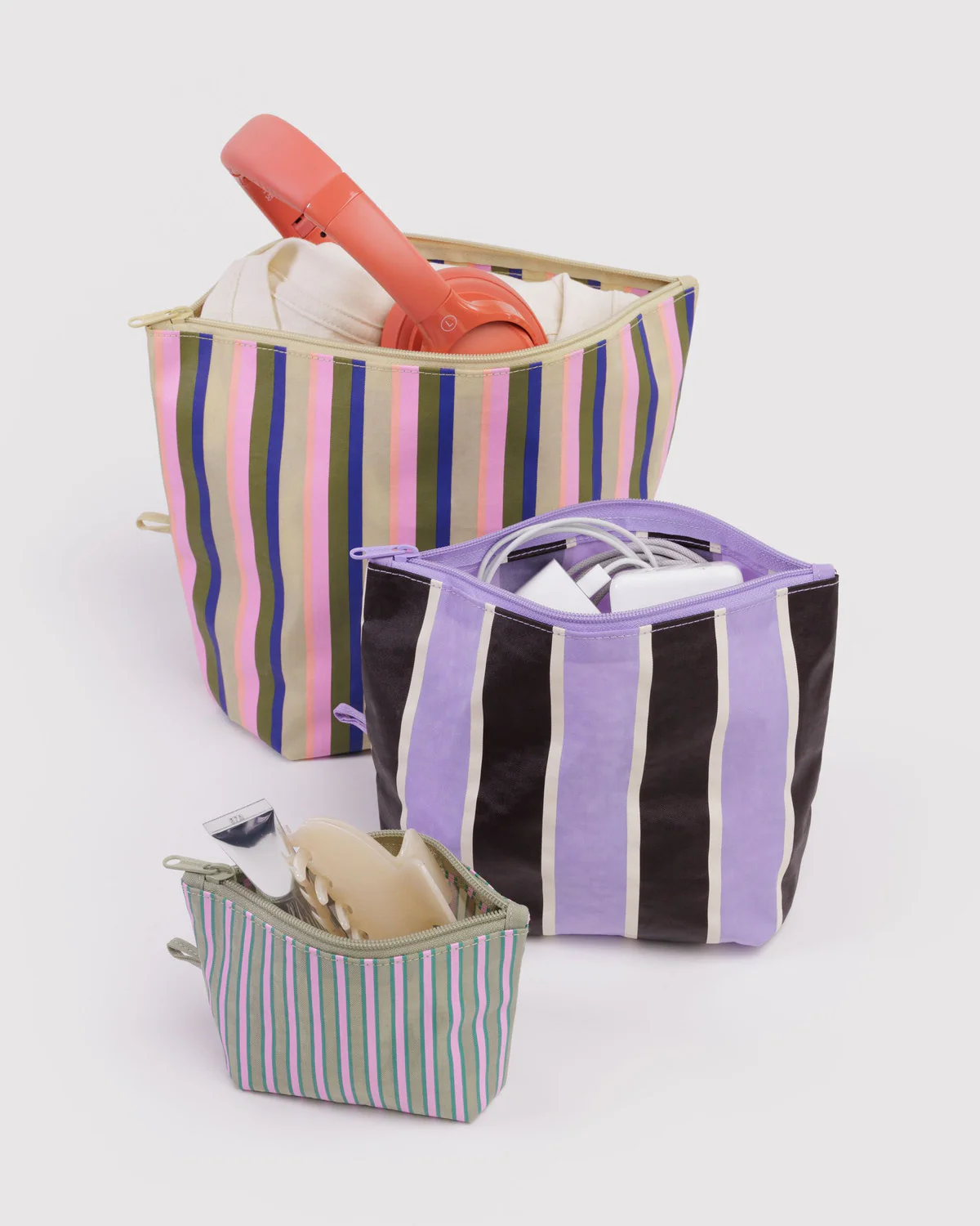Go Pouch Set - Candy Shop Stripes - Image 3
