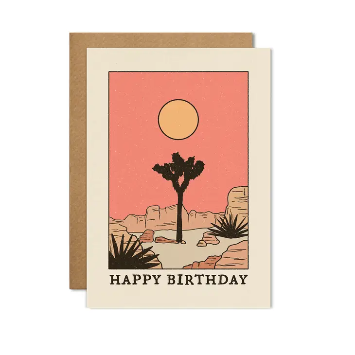 Happy Birthday Under the Joshua Tree Card