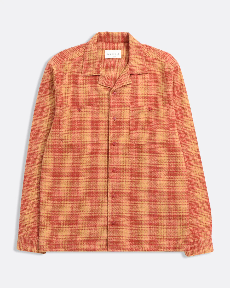 Hiro Shirt Boxy Fit- Yarn Dyed Grindle