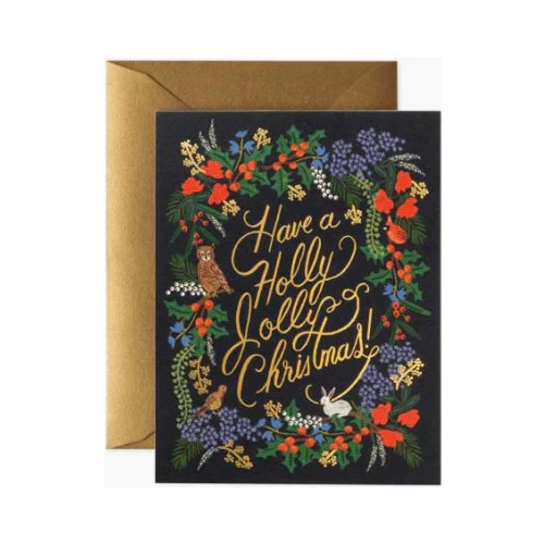 Holly Jolly Card