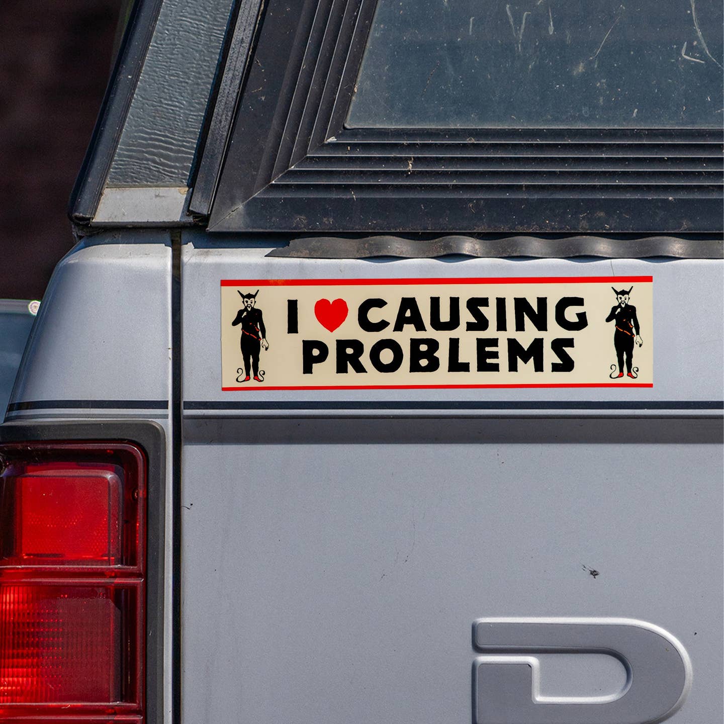 I Love Causing Problems Bumper Sticker - Image 2
