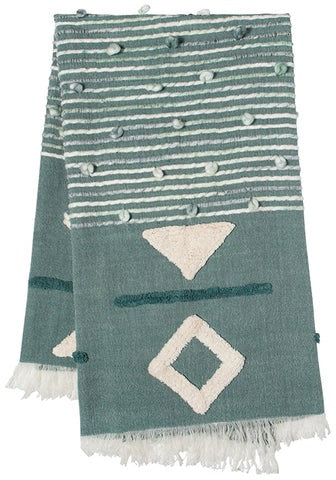 Jade Green Brook Throw