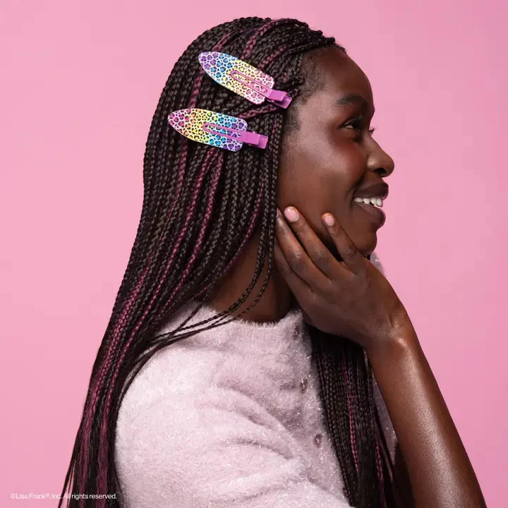 Lisa Frank XL Creaseless Clips- Rainbow Leopard - Image 2