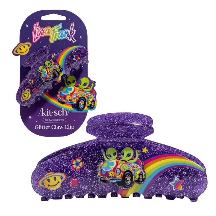 Lisa Frank Zoomer Glitter Claw Clip