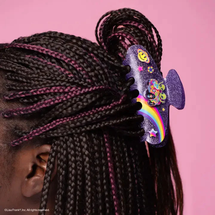 Lisa Frank Zoomer Glitter Claw Clip - Image 2