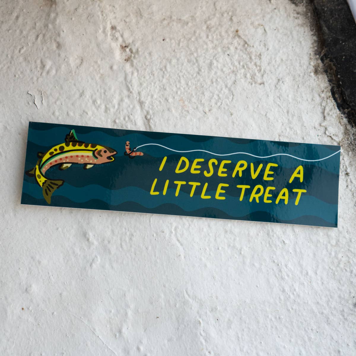 Little Treat Fish Bumper Sticker