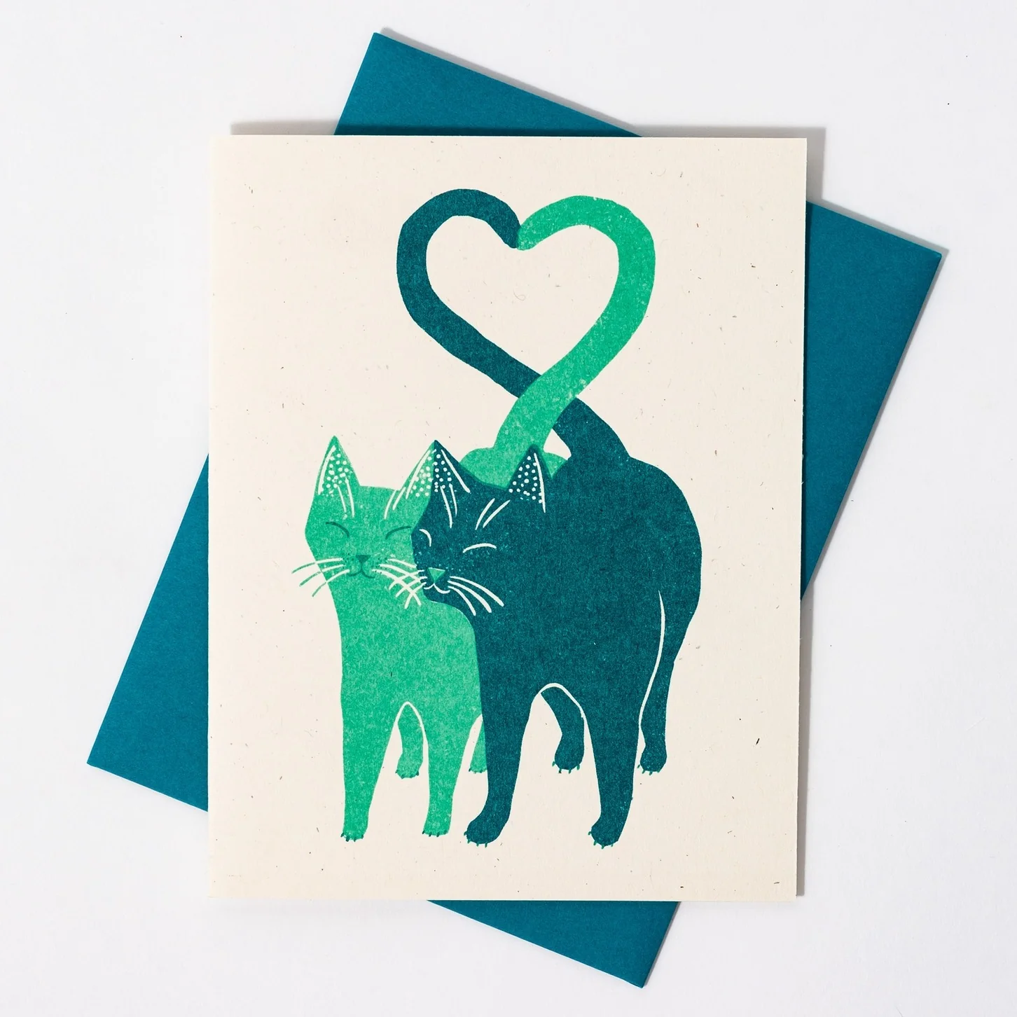 Love Cats Risograph Card