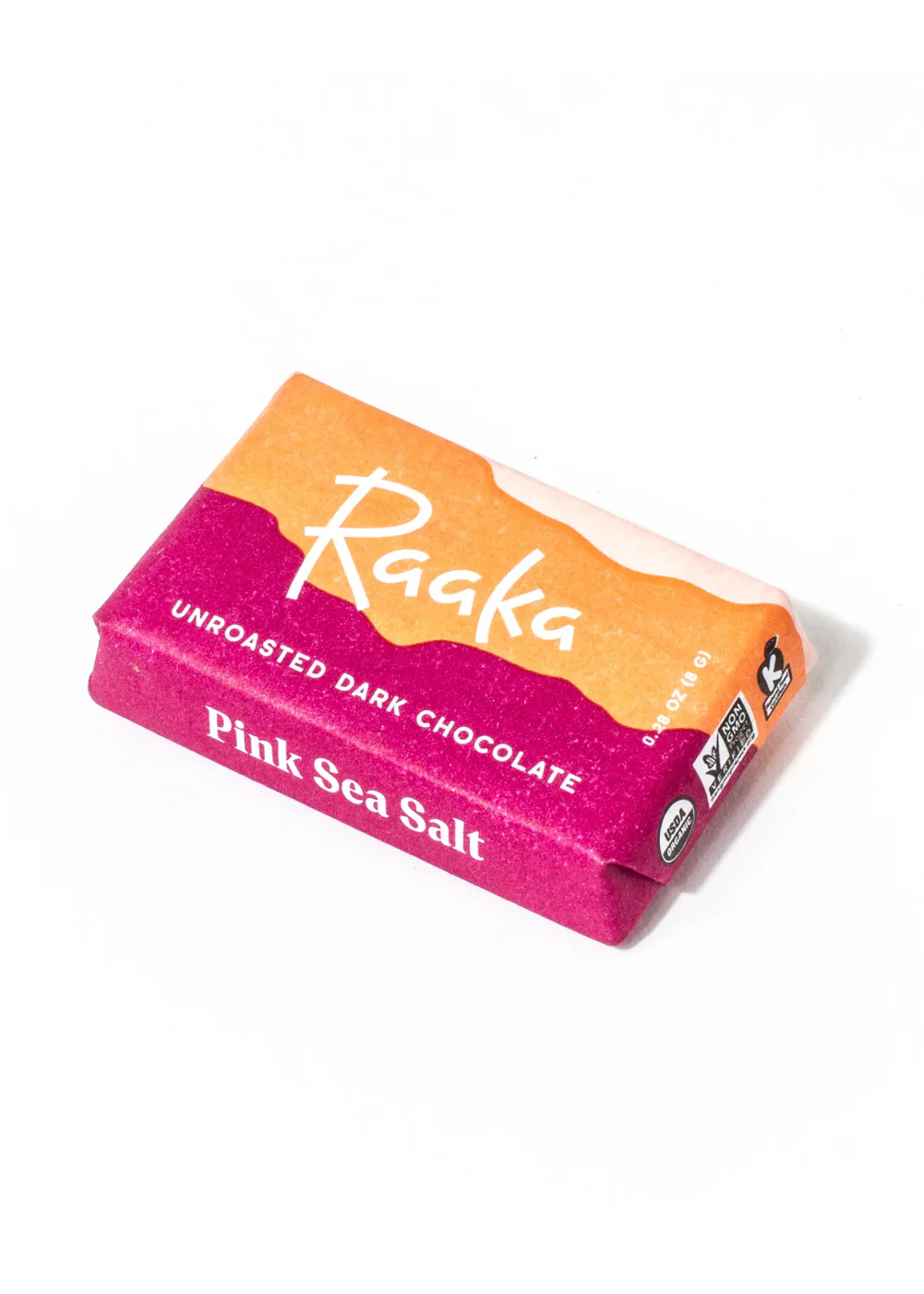 Mini Pink Sea Salt 71% Chocolate Bar