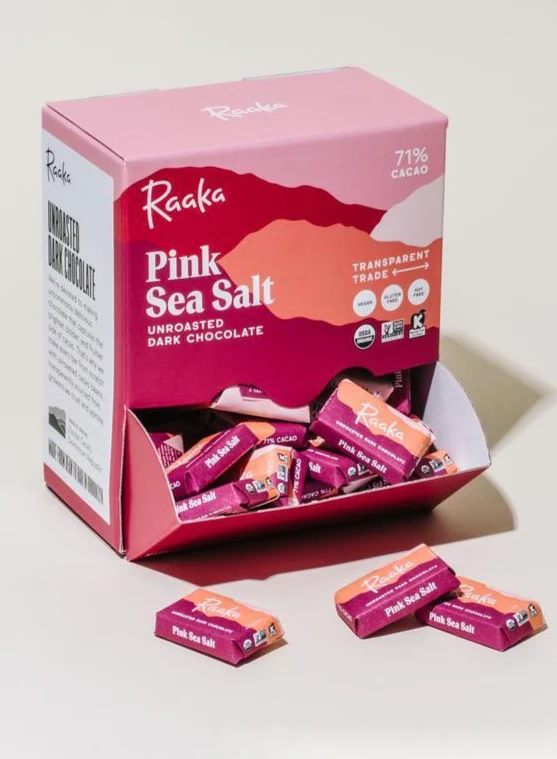 Mini Pink Sea Salt 71% Chocolate Bar - Image 2
