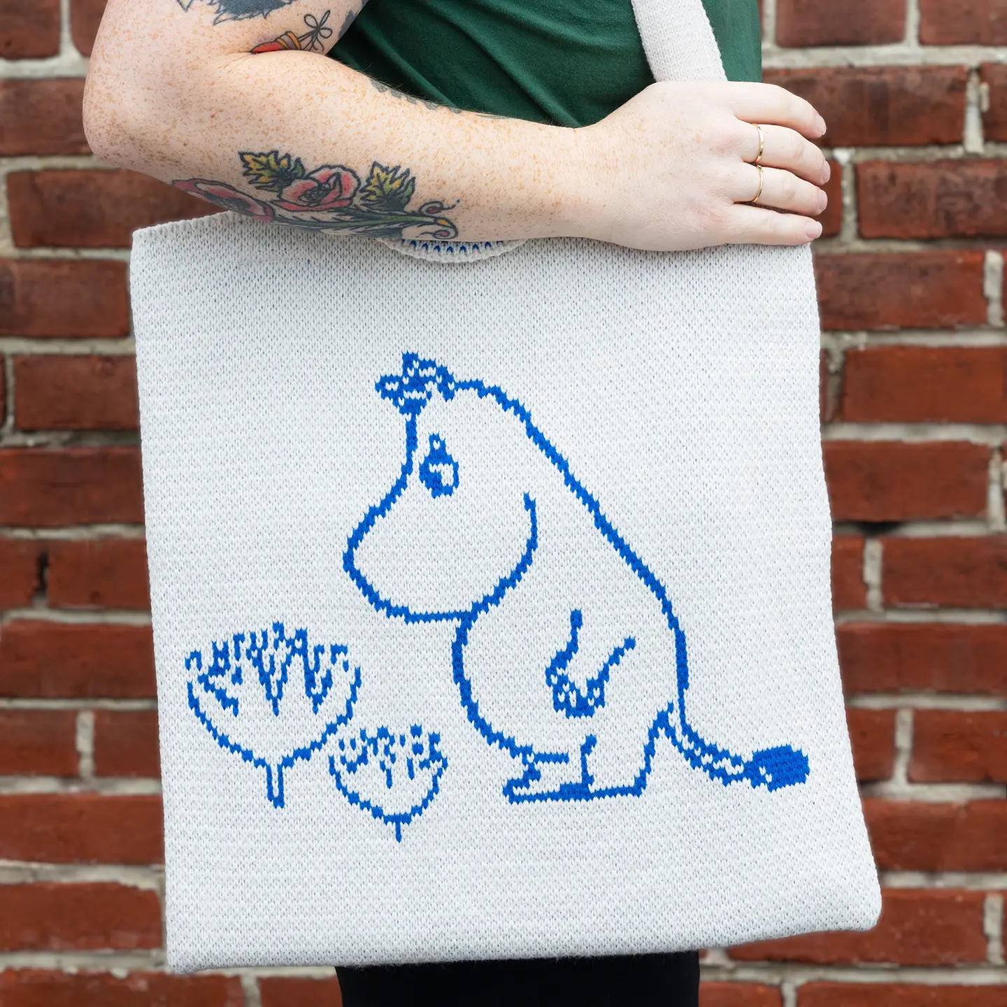 Moomintroll Knit Tote - Image 2