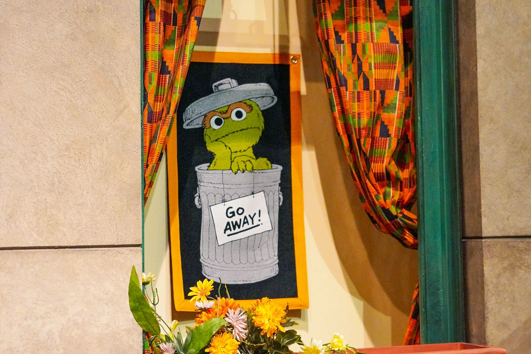 Oscar the Grouch Camp Flag - Image 2