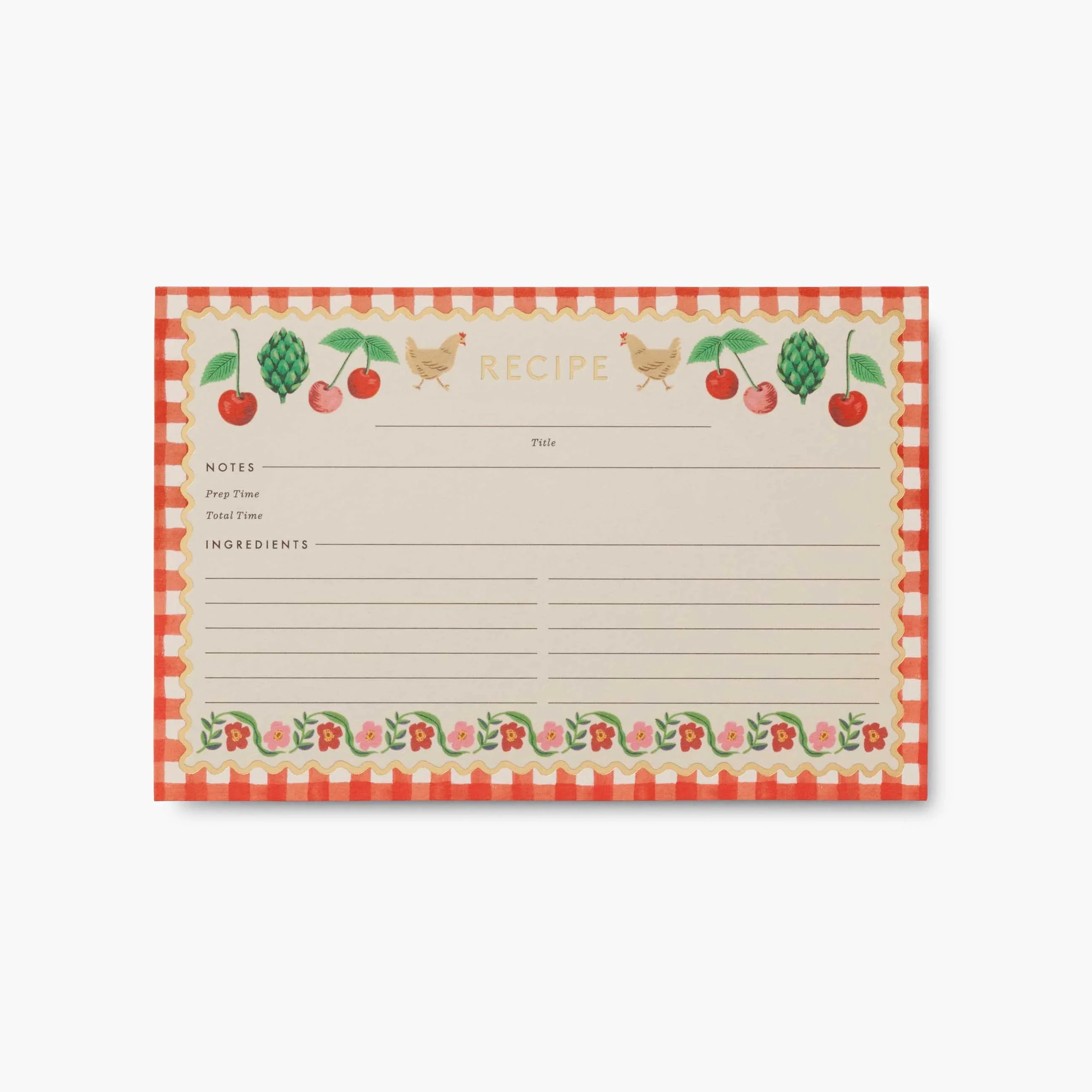 Pack of 12 Cherry Farm Recipe Cards