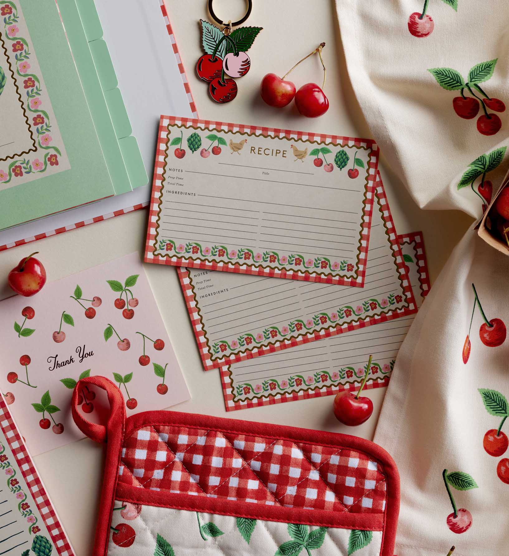 Pack of 12 Cherry Farm Recipe Cards - Image 2