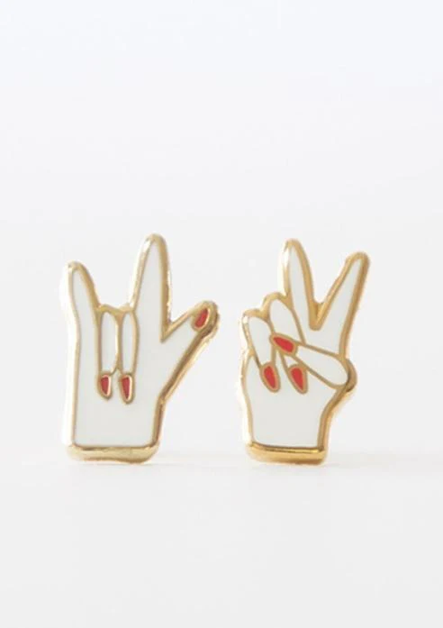Peace & Love Earrings