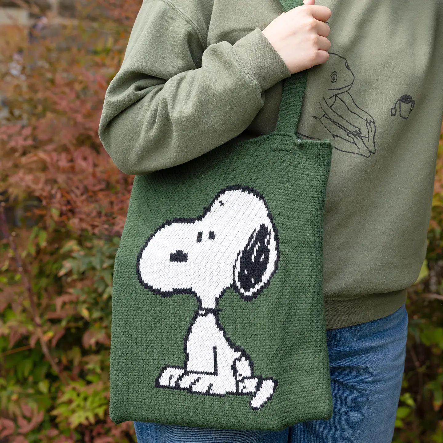Peanuts Snoopy Knit Tote - Image 2