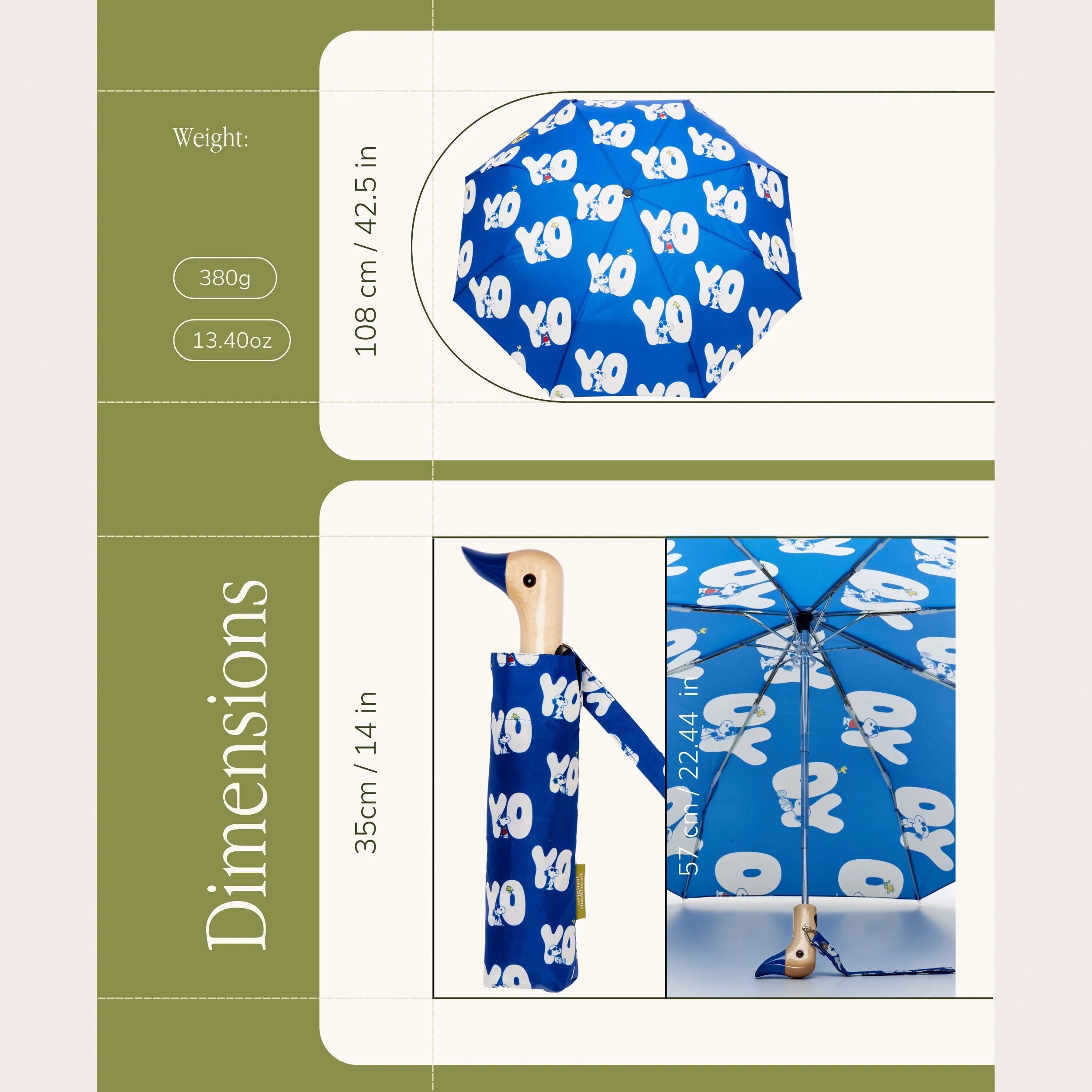 Peanuts Snoopy Yo! Duckhead Umbrella - Image 7