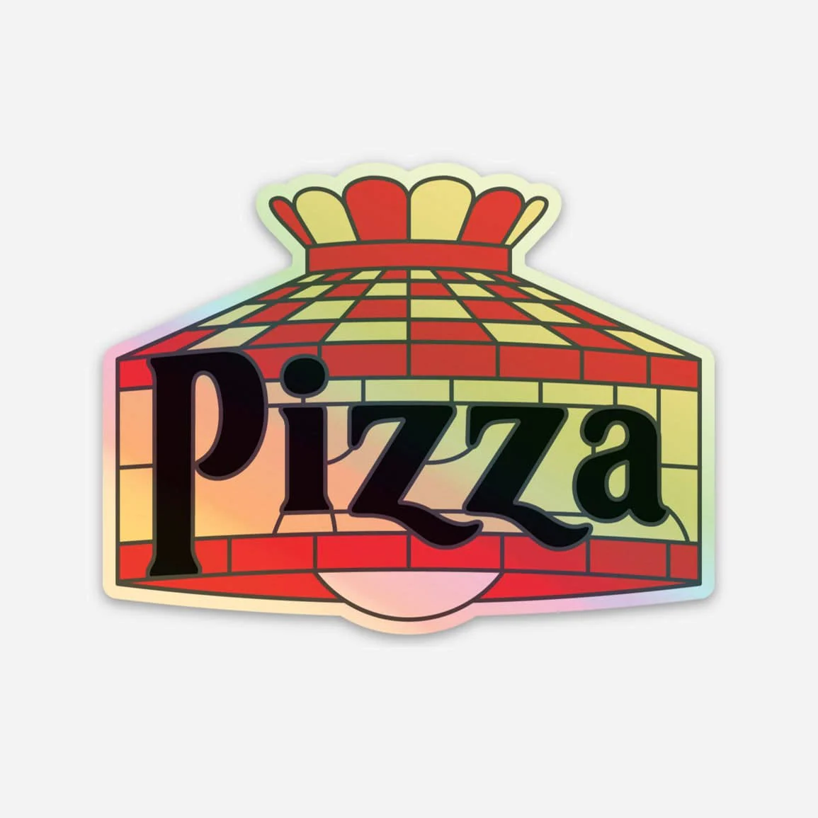 Pizza Lamp Holograph Sticker
