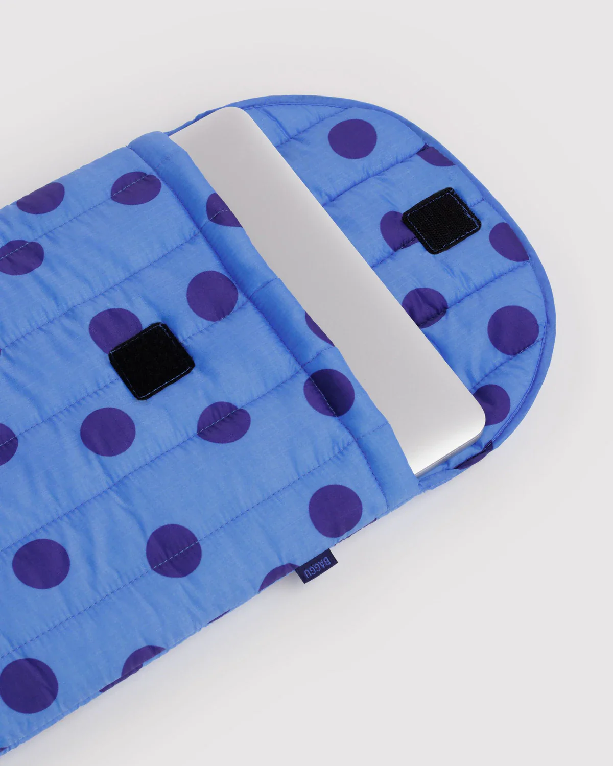 Puffy Laptop Sleeve 16" - Blue Polka Dot - Image 2