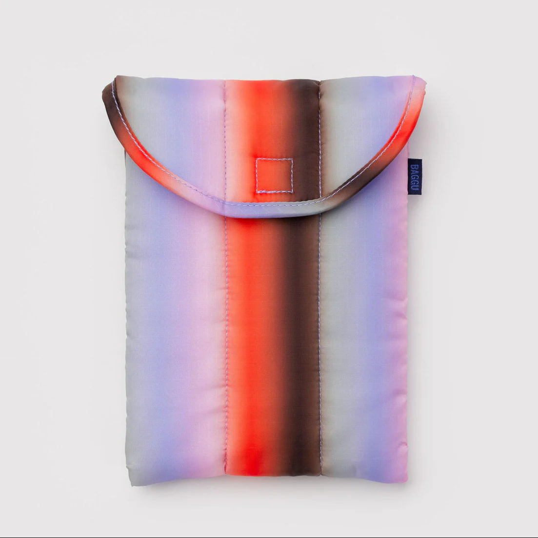 Puffy Tablet Sleeve 8" - Gradient Stripe Poppy & Lilac