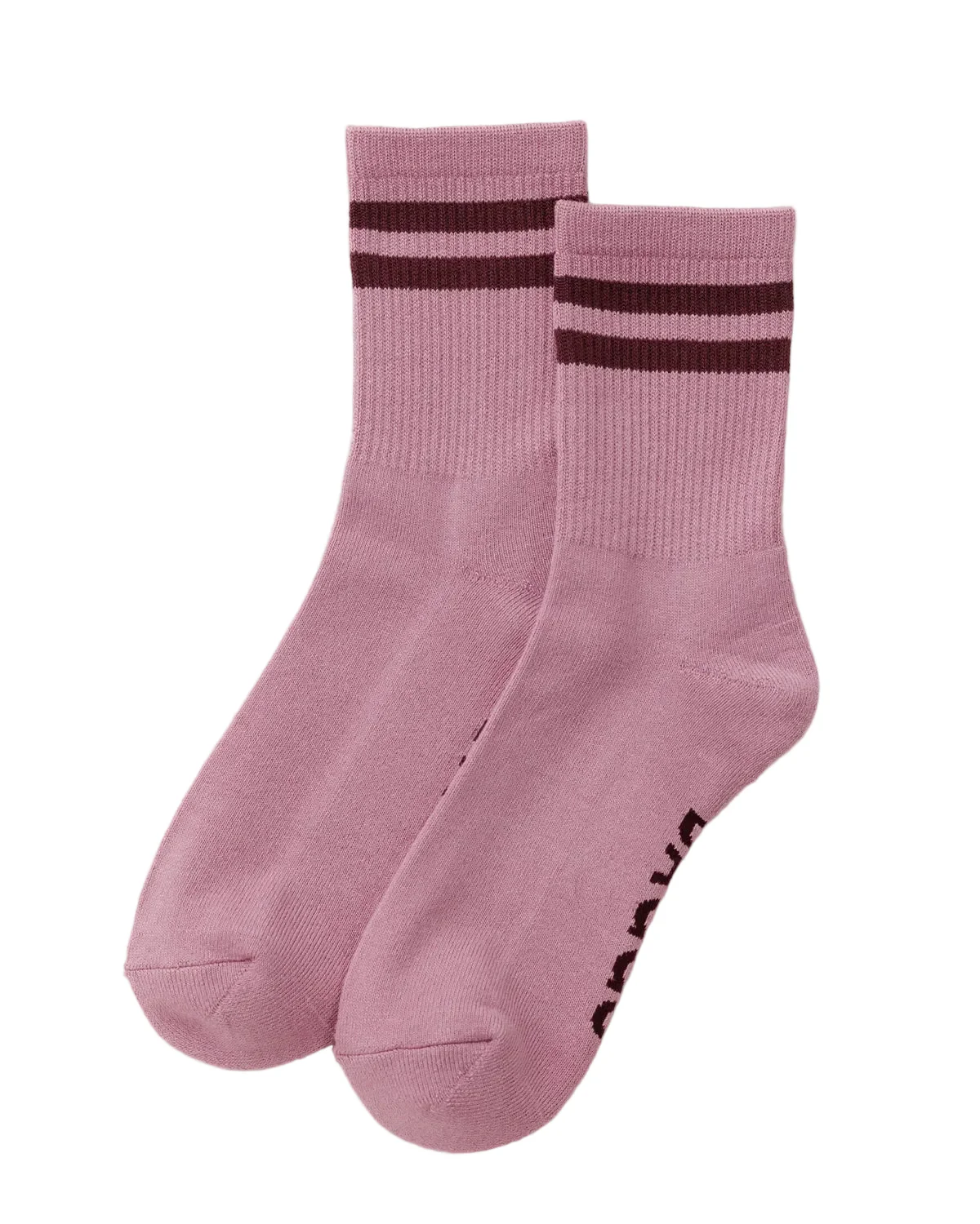 Ribbed Sock - Wild Plum Stripe