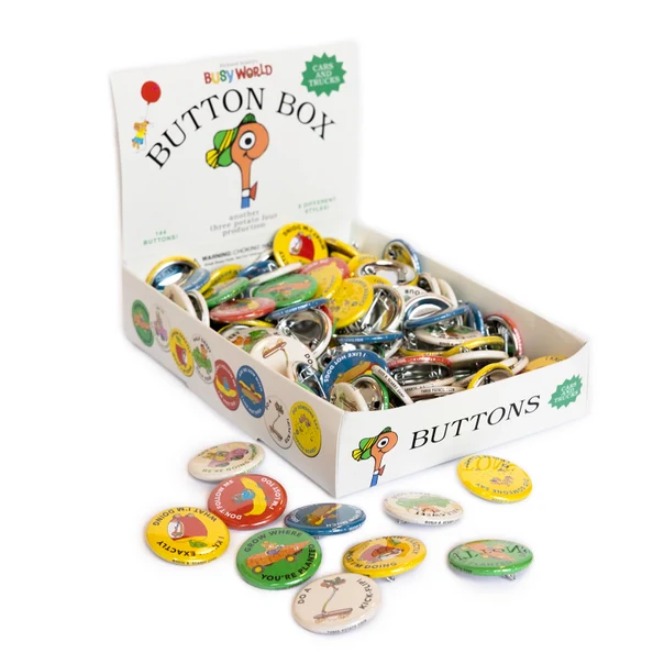 Richard Scarry Assorted Cars + Trucks Button - Image 2