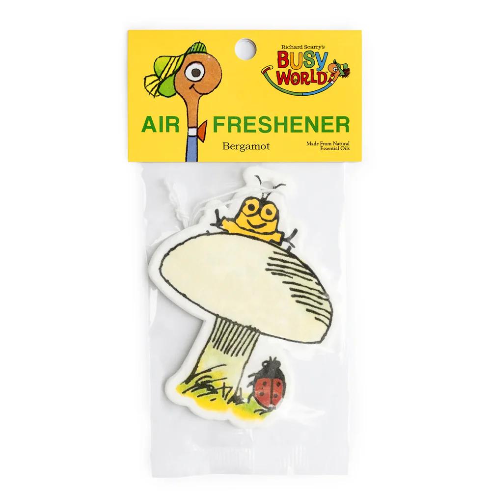 Richard Scarry Goldbug Mushroom Air Freshener