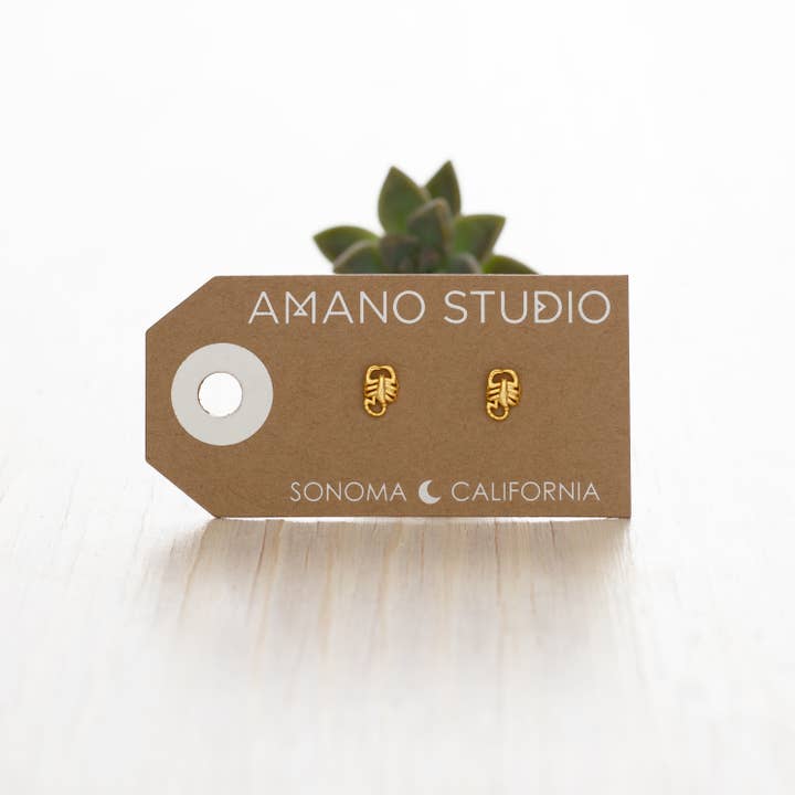 Scorpion Stud Earrings - Image 2