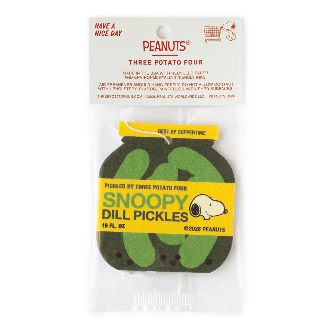 Snoopy Pickle Jar Air Freshener - Image 2