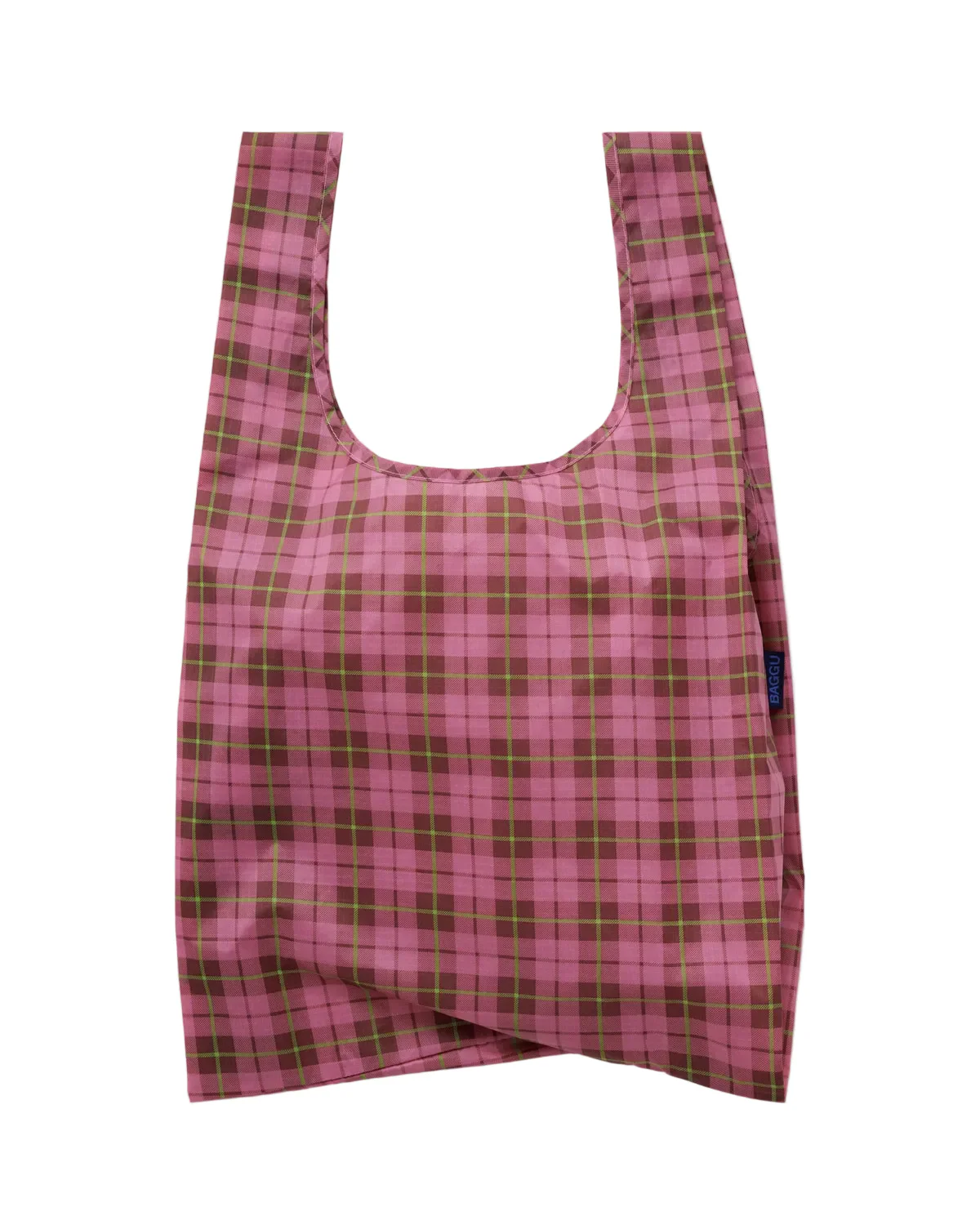 Standard Baggu - Azalea Pink Tartan