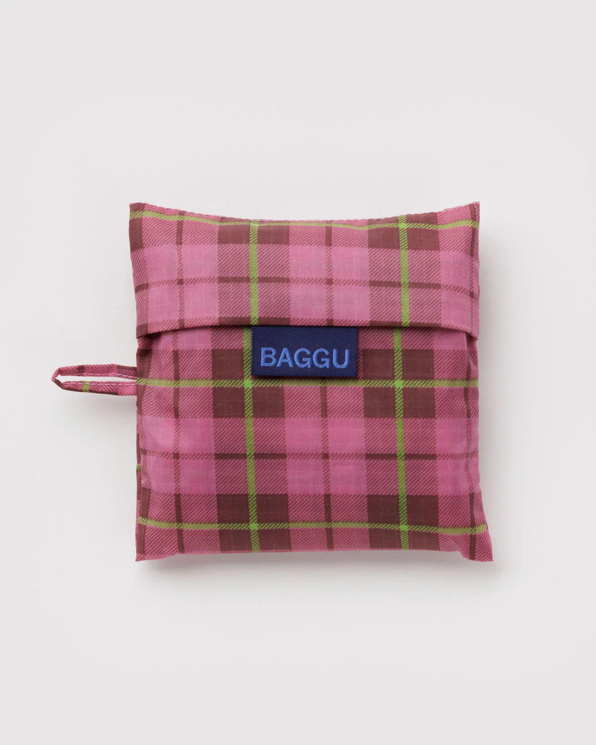Standard Baggu - Azalea Pink Tartan - Image 3