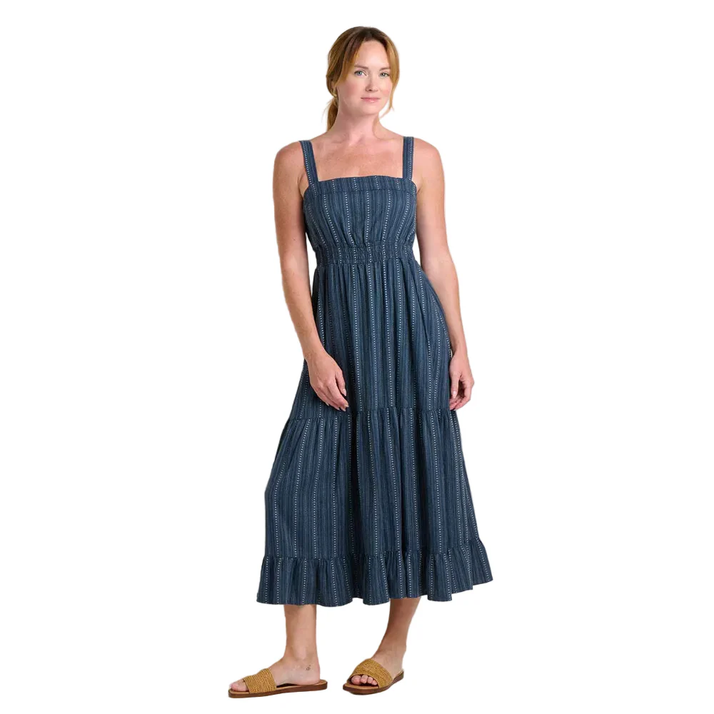Taj Hemp Tiered Midi Dress