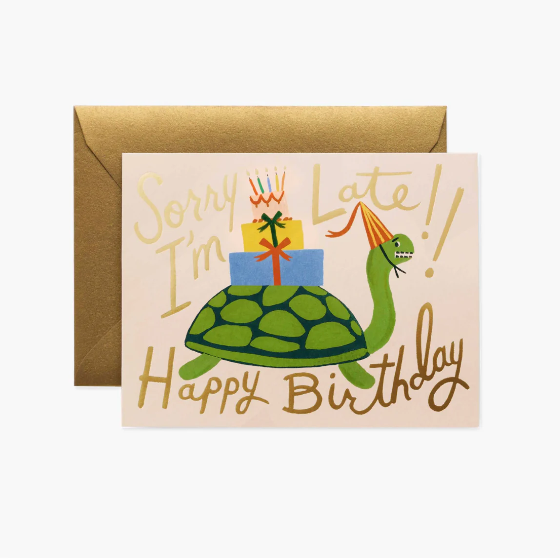 Turtle Belated Birthday Card