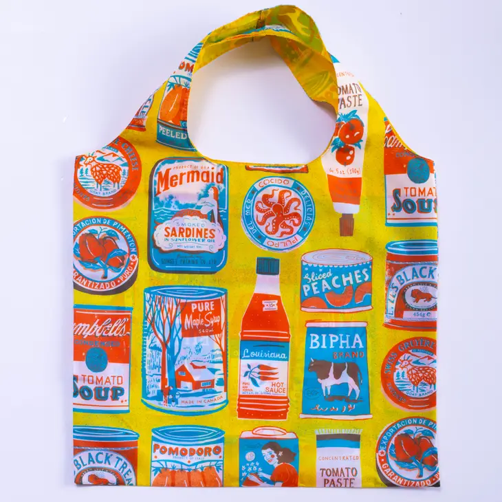 Vintage Tins Art Sack - Reusable Tote Bag