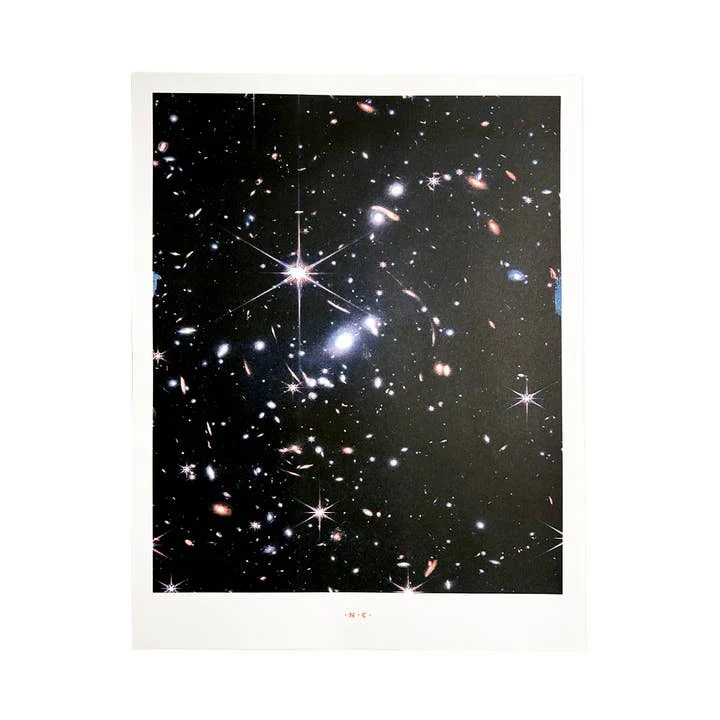 Webb Deep Field Risograph Print