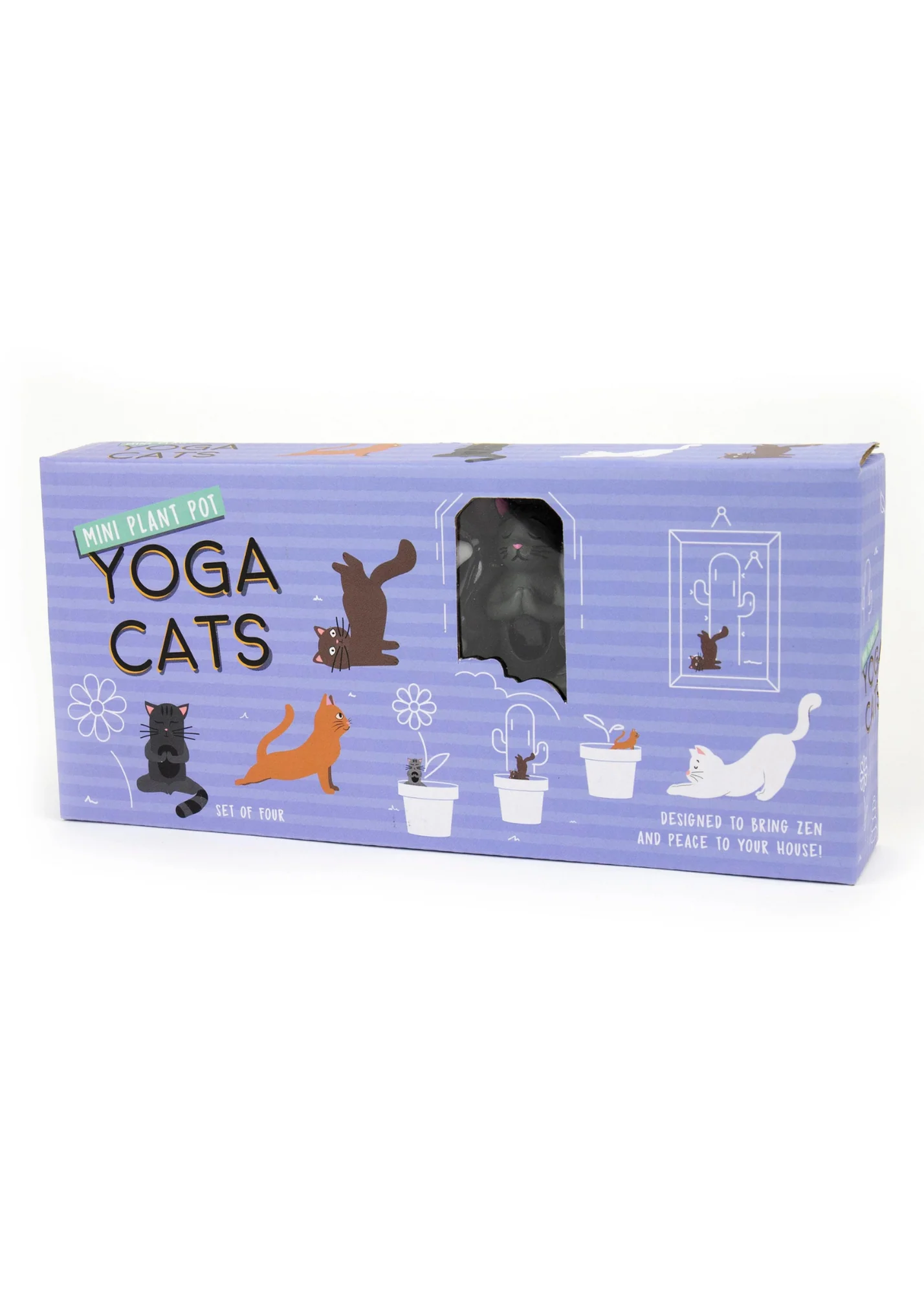 Yoga Cat Plant Markers